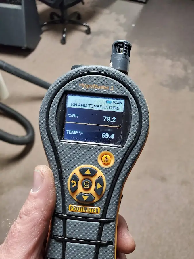 Moisture meter humidity assessment for Fire & Smoke Damage Restoration in Oswego